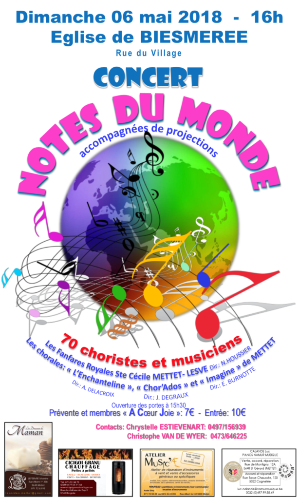 Concert Notes du monde 6 mai 2018